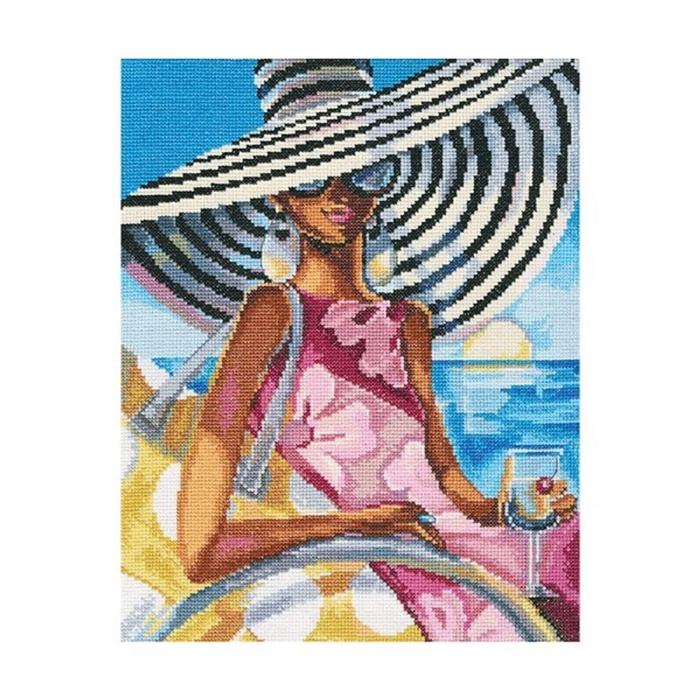 "Эффектная женщина"-M472  вышивка