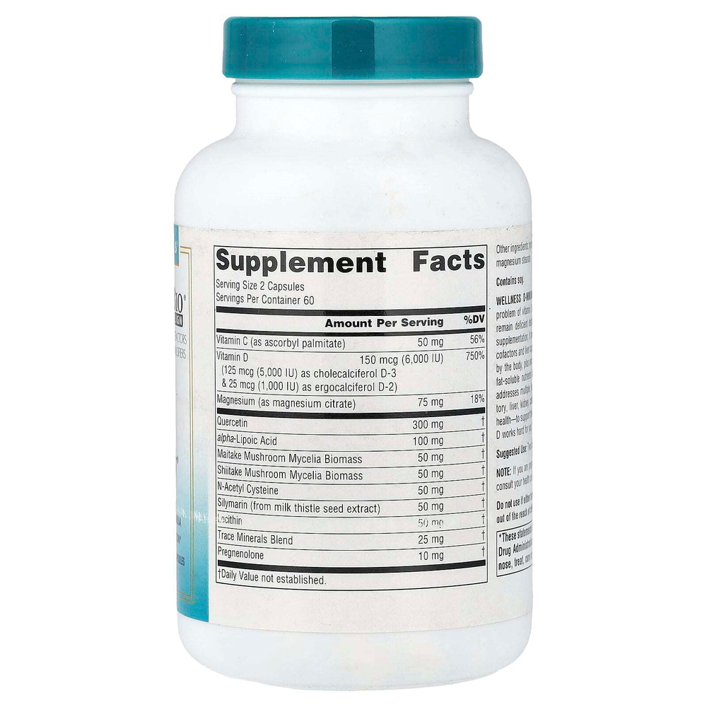 Source Naturals, Wellness D-mmunity™, 120 вегетарианских капсул