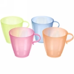 Кружка пластиковая 200мл в наборе 4шт «Нежность»