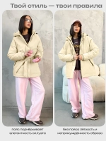 Куртка весенняя удлиненная с капюшоном