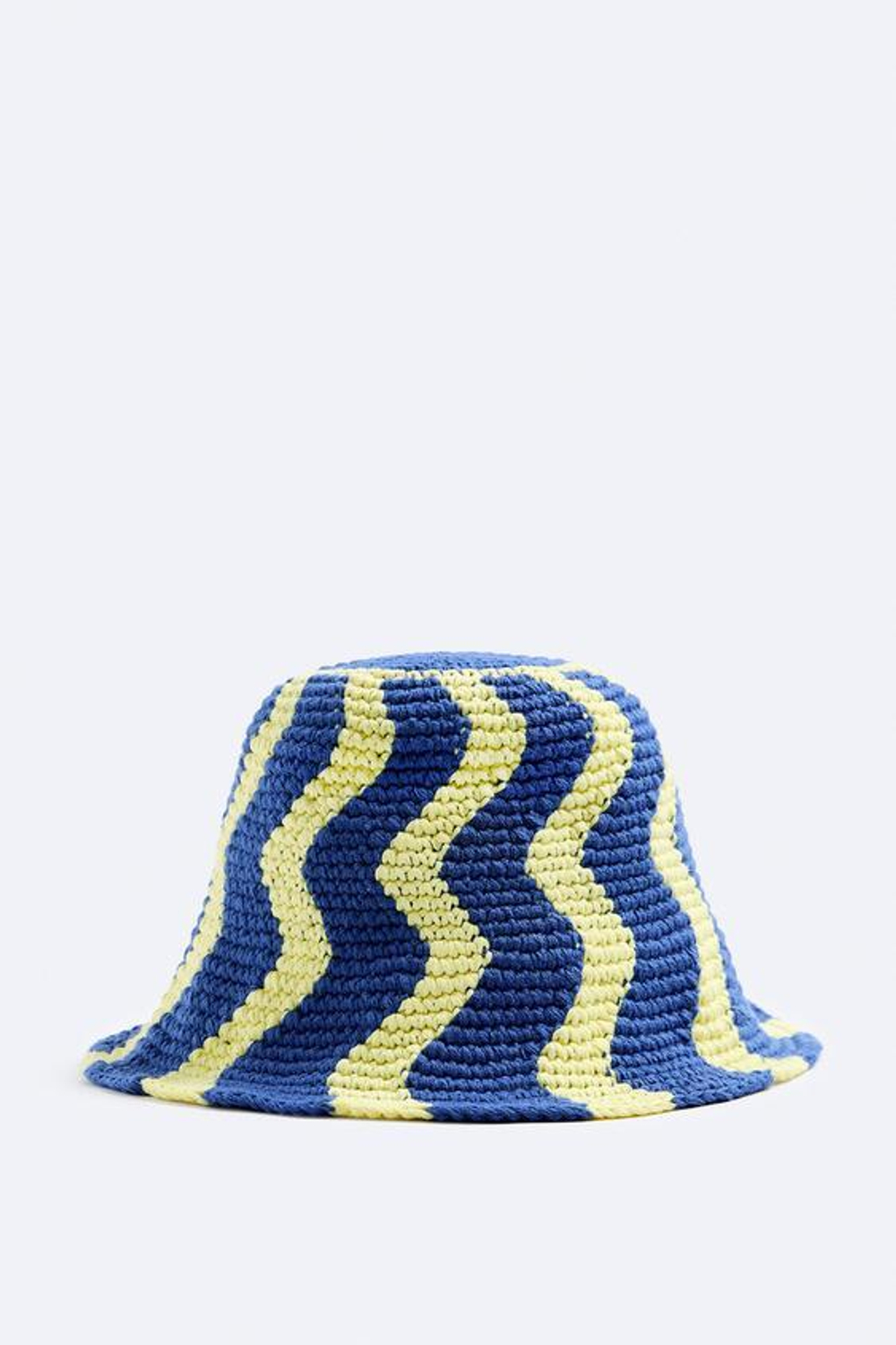 ZARA ШЛЯПА ИЗ КРУЖЕВА КРОШЕ С ВОЛНИСТОЙ КРОМКОЙ, РАЗНОЦВЕТНЫЙ