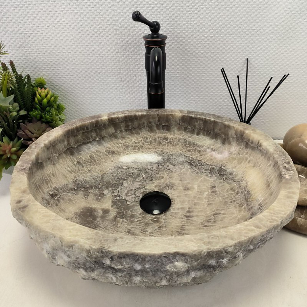 Раковина из оникса Erozy Grey EO-62293 51*41*15 0093