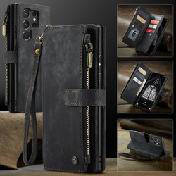 Многофункциональный чехол-кошелек CaseMe 3 in 1 Matte Wallet для Samsung Galaxy S25 Ultra