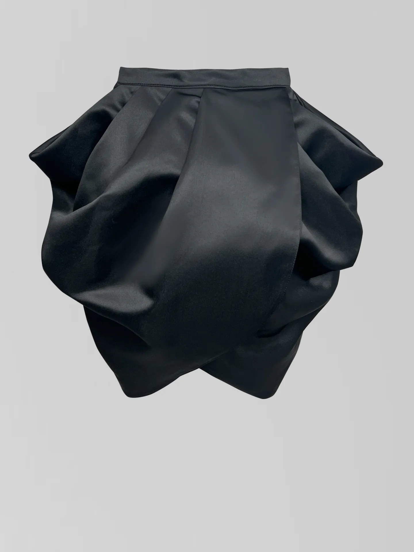 Костюм Bisher из корсета без лямок на молнии и атласной юбки с защипами