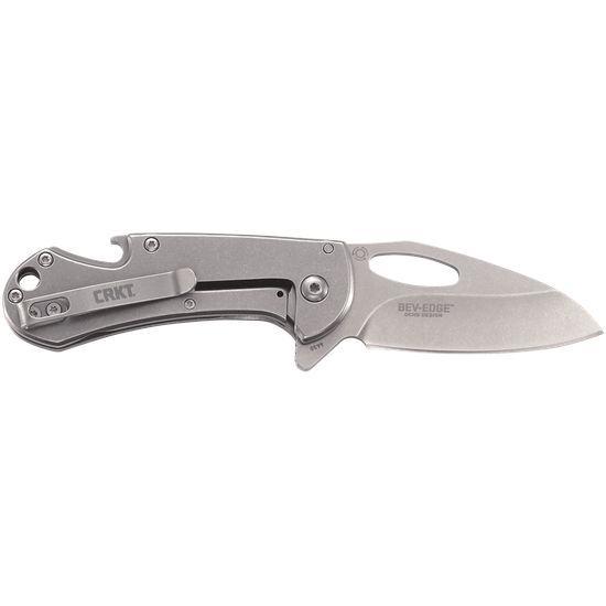 Складной нож CRKT 4630 Bev-Edge c клинком из стали 8Cr13MoV, рукоять Stainless Steel