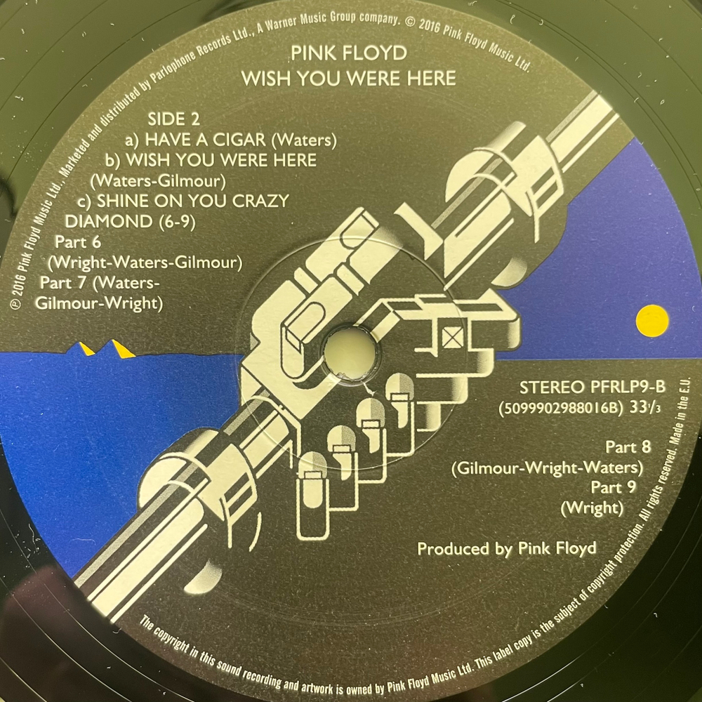 Pink Floyd - Wish You Were Here (Европа 2016г.)