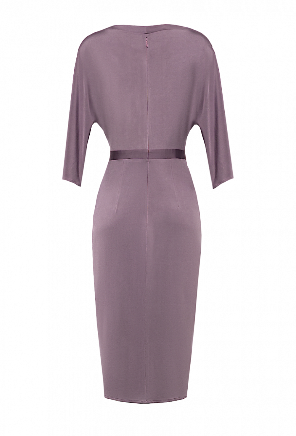 Платье сиреневое с цельнокроеным рукавом 03-02-21SS
