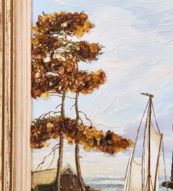 AMB-03/59 Картина «Красота природы» (с янтарной крошкой) H-32см