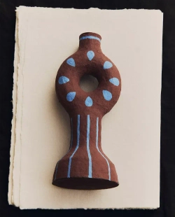 ZARA HOME ПОДСВЕЧНИК ИЗ ПАПЬЕ-МАШЕ, РАЗНОЦВЕТНЫЙ