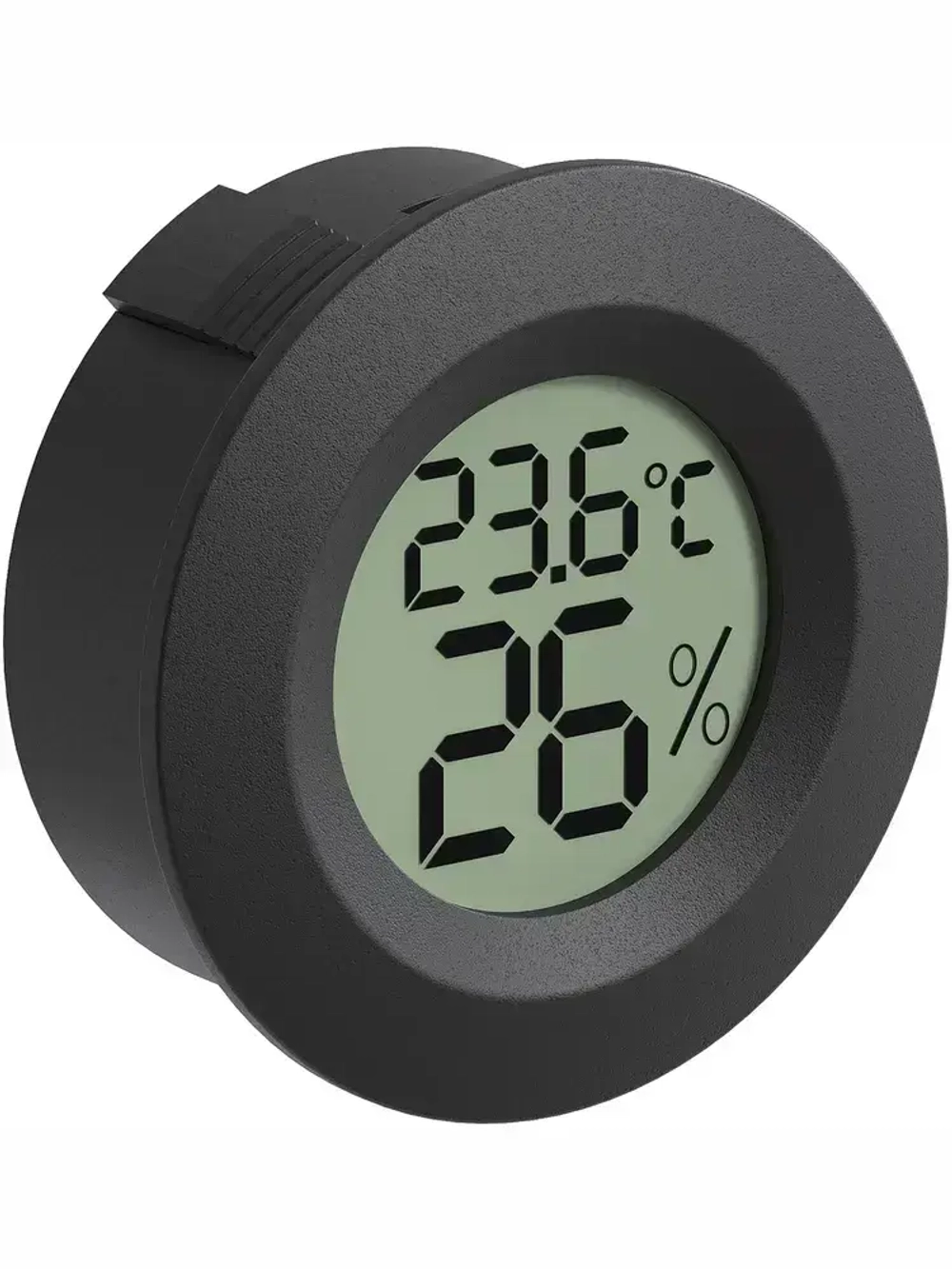 Встраиваемый цифровой гигрометр термометр ТЕХМЕТР Т-1816 измеритель влажности и температуры воздуха (Черный)