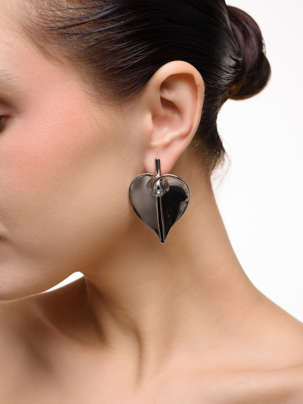 Серьги "Lily petal" Silver