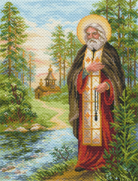 "Серафим Саровский"-1713 канва с рисунком
