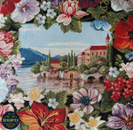 Набор чехлов на табурет из гобелена Мечта (33х33 см) - 2шт