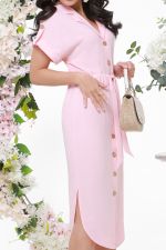 Персиковое летнее платье DStrend (Акция)