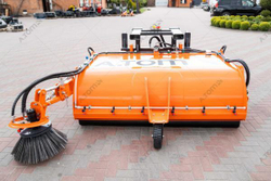 Щетка дорожная на погрузчик, с прибордюрной щеткой - EXPERT 2500