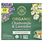 Traditional Medicinals, органическая ромашка и лаванда, без кофеина, 48 чайных пакетиков, 72 г (2,53 унции)