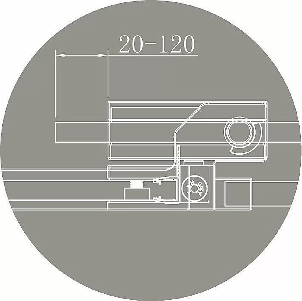 Душевой уголок Cezares Slider 85х105 SLIDER-AH-2-80/90-100/110-GRIGIO-NERO стекло серое тонированное/профиль черный матовый