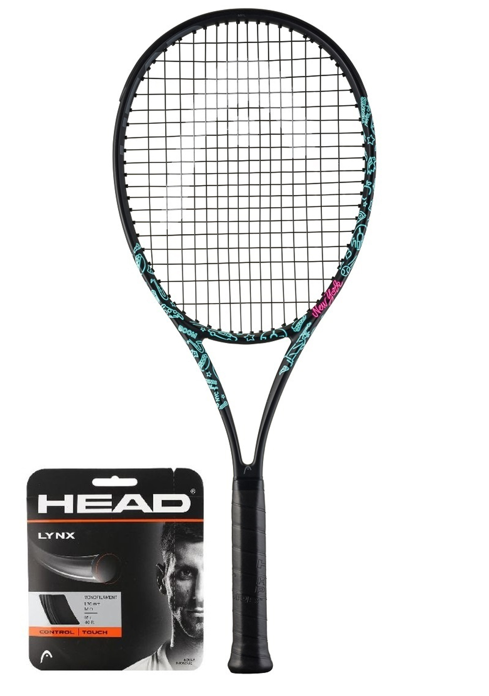 Теннисная ракетка Head Boom MP L Neon 2025 - naciągnięta