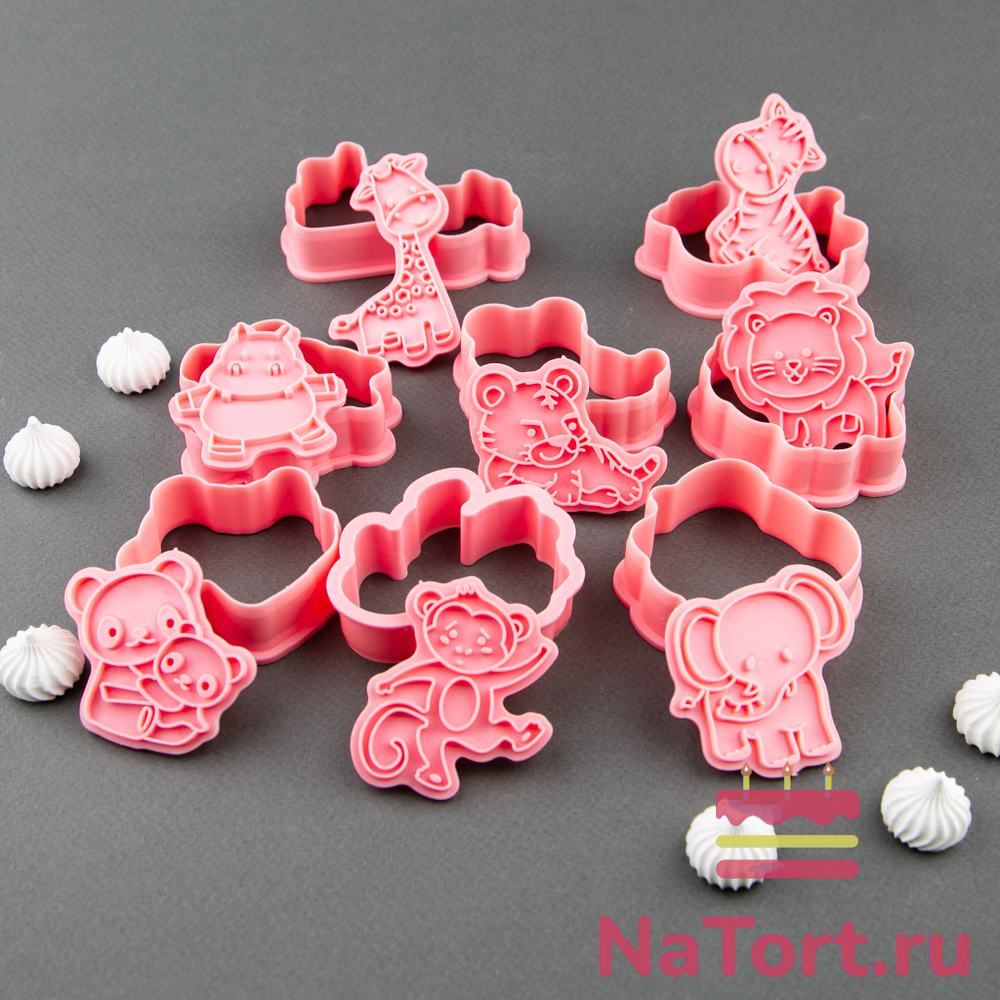 Набор вырубок «Животные» 8 шт