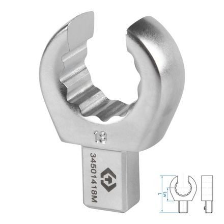 Цена на KING TONY (34501418M) Насадка разрезная серии "FIT", 18 мм, 9х12 мм