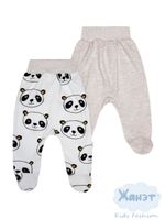 0128 Ползунки "Панда-Беби" (интерлок) 2 шт.