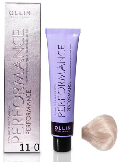OLLIN PERFORMANCE 11/0 специальный блондин натуральный 60мл Перманентная крем-краска для волос