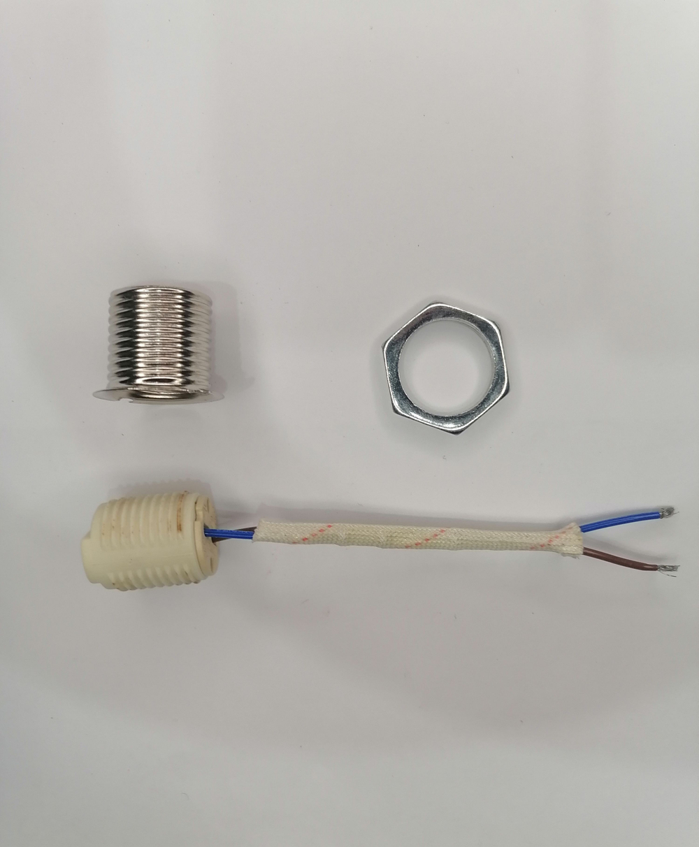 Патрон G9 керамический с креплением длина провода 15 см LH119