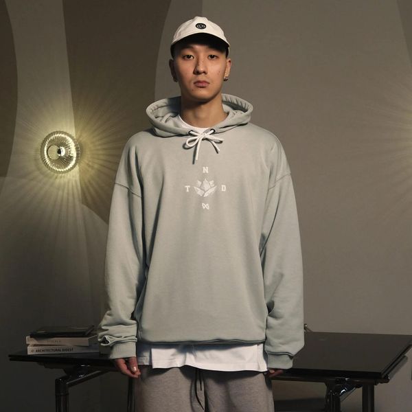 Худи Айсберг серо-голубое - фото 2