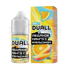 Безникотиновая жидкость для ЭСДН DUALL ZERO с ароматом ледяного манго с апельсином, 28мл, 0мг/см3 (M