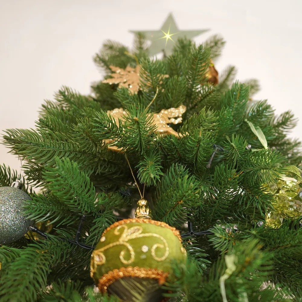 Ель новогодняя искусственная литая Царь елка Пандора 180 см