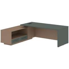 Стол руководителя с тумбой VCT 2319(L)  2300х1900х750 VELION