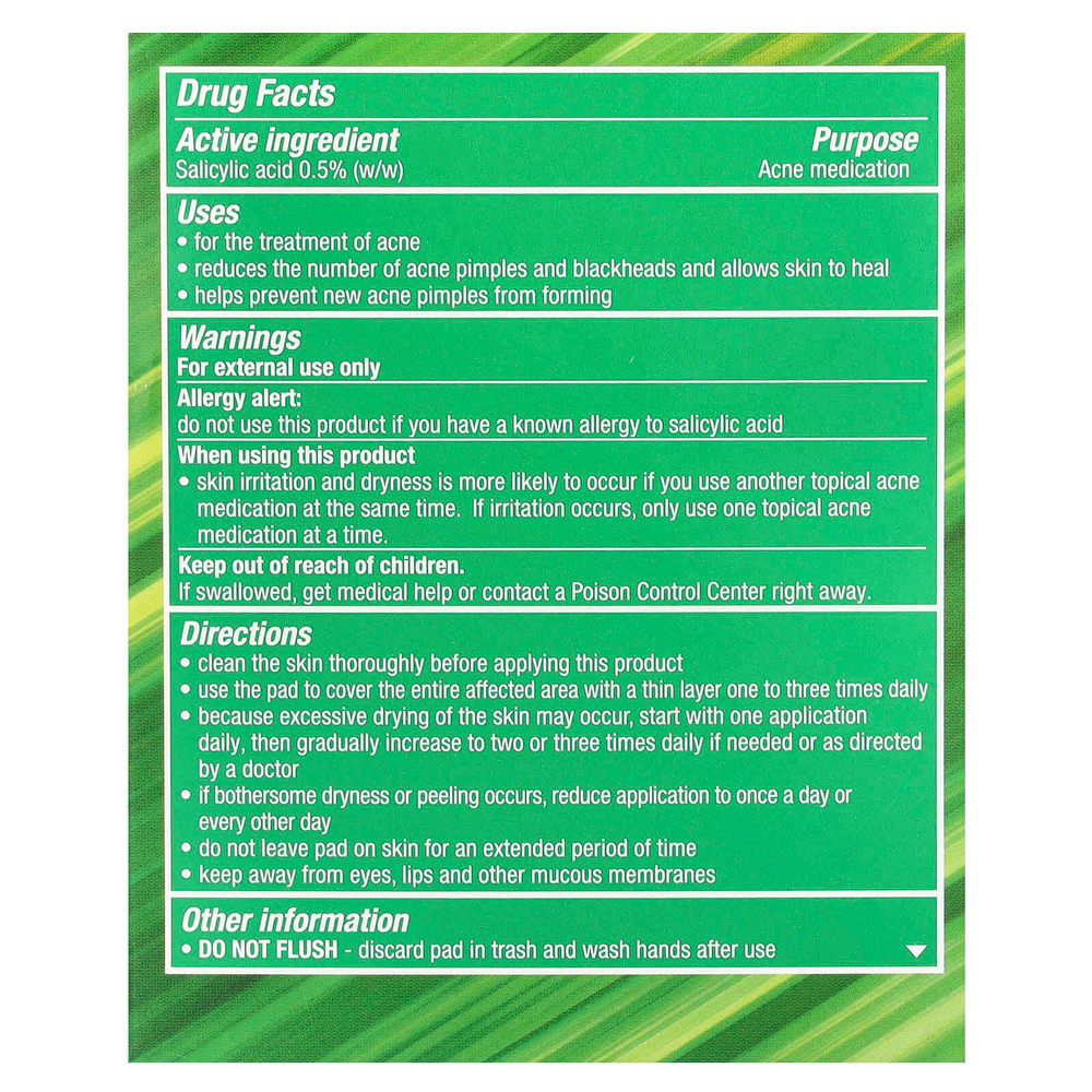 Stridex, Sensitive с алоэ, без спирта, 90 мягких салфеток