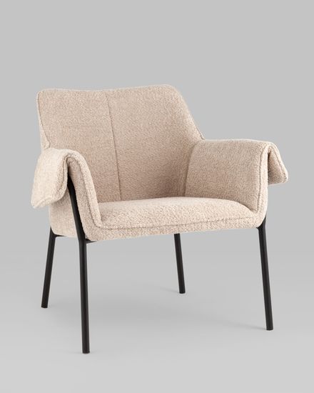 Кресло лаунж Aline альпака бежевый