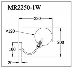 Бра MyFar Leticia MR2250-1W