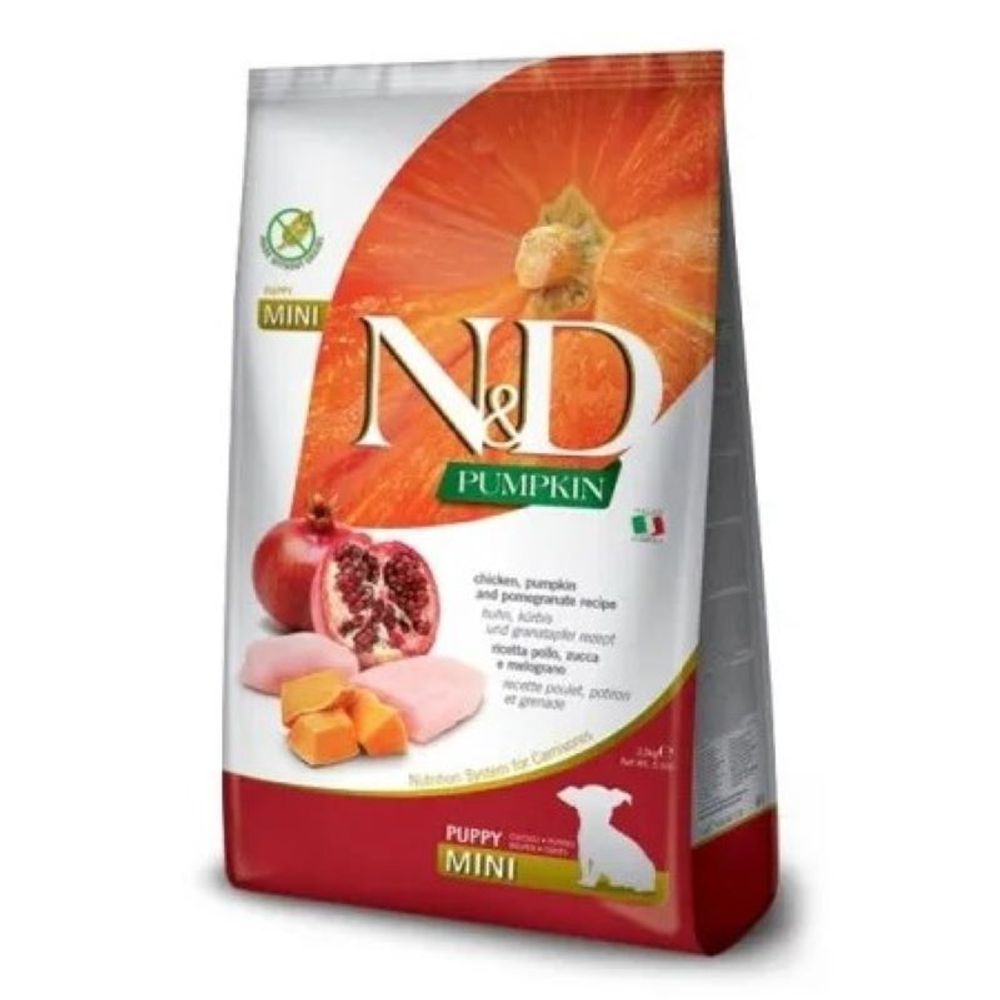 Farmina N&amp;D GF PUMPKIN д/щ MINI курица с гранатом и тыквой 2,5 кг СРОК 14.11.26