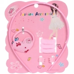 Аксессуары для волос детские «Fashion exclusive- Нежность», 3 цвета, (ободок, 4 резинки, 2 краба), 13,5*17 см