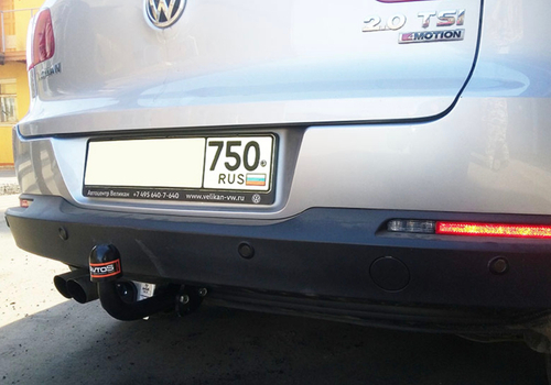 Фаркоп на VOLKSWAGEN TIGUAN (2007-2015) (без электрики, паспорт/сертификат в комплекте) Автос.VW 23