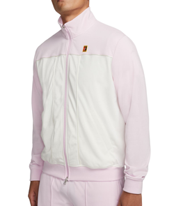 Мужская теннисная кофта Nike Court Heritage Suit Jacket - pink foam/sail