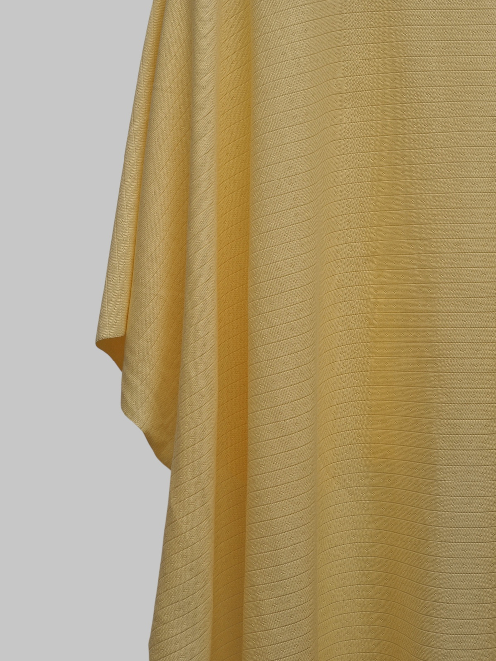 Рибана ажурная цвет сливочное масло, хлопок с эластаном