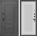 Дверь Входная Металлическая Лабиринт ОРЛЕАН 30 Белый софт рельеф