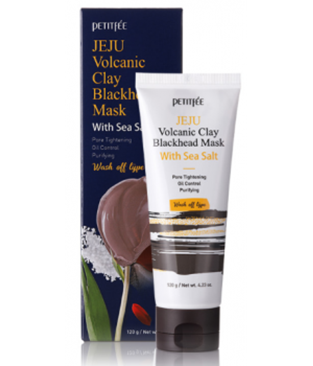 Petitfee Jeju Volcanic Clay Blackhead Mask With Sea Salt глиняная маска для лица с вулканическим пеплом и морской солью