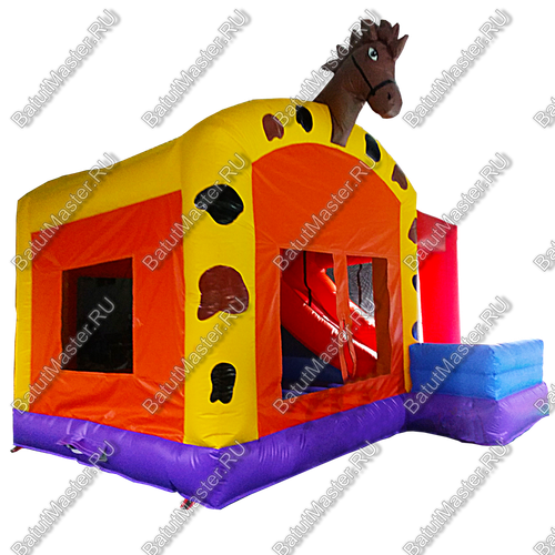 Коммерческий батут "Ранчо", 4*4*4 м