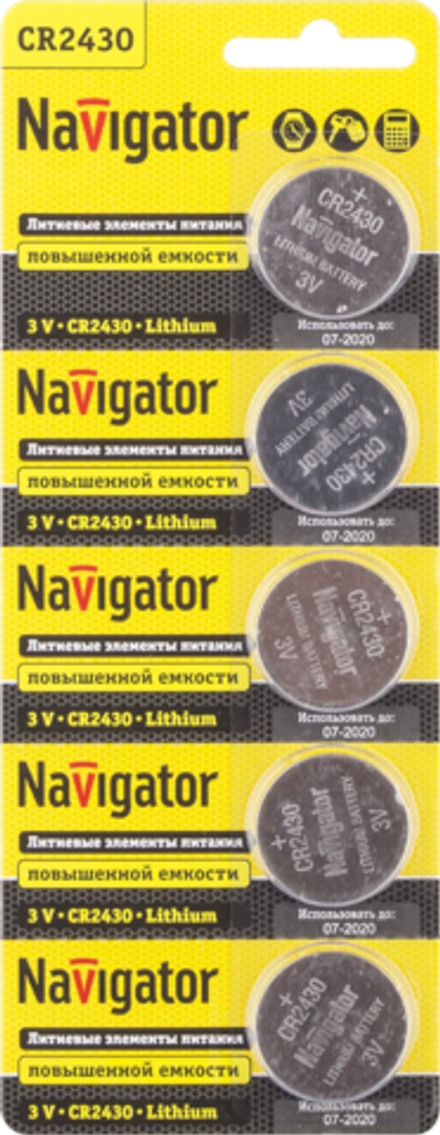Элемент питания Navigator 94 781 NBT-CR2430-BP5