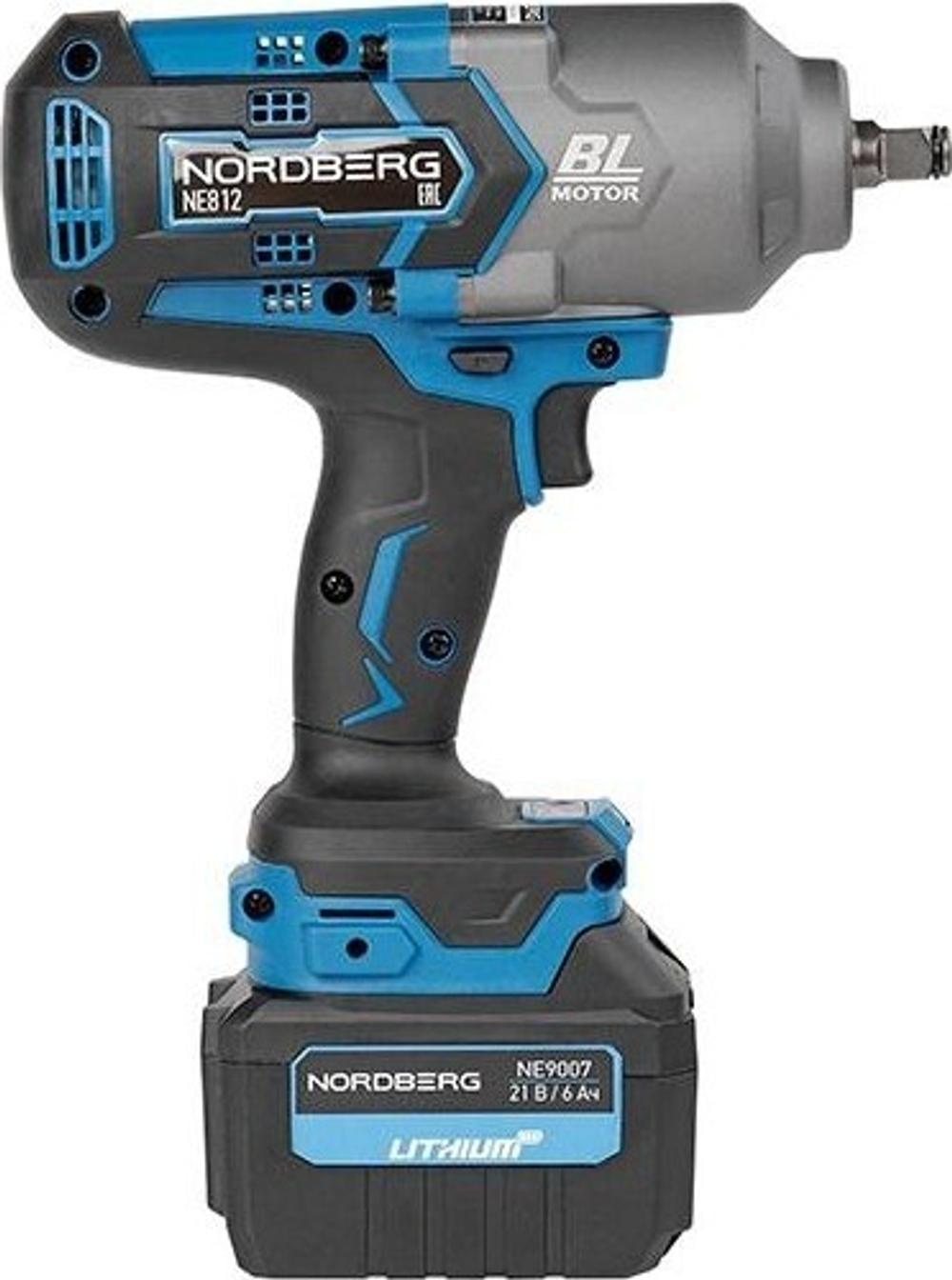 Гайковерт аккумуляторный NORDBERG NE812K NE812K