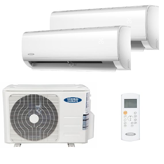 Мультисплит система на 2 комнаты General Climate GC-MER07HRN1 x 2 / GU-M2EA14H32