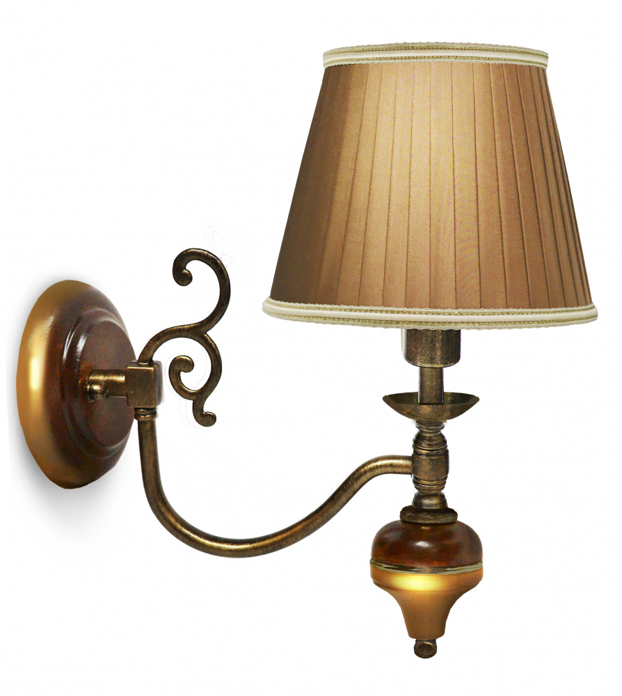 Бра сосна(лента,тесьма) (№3,плафоны зеленые)