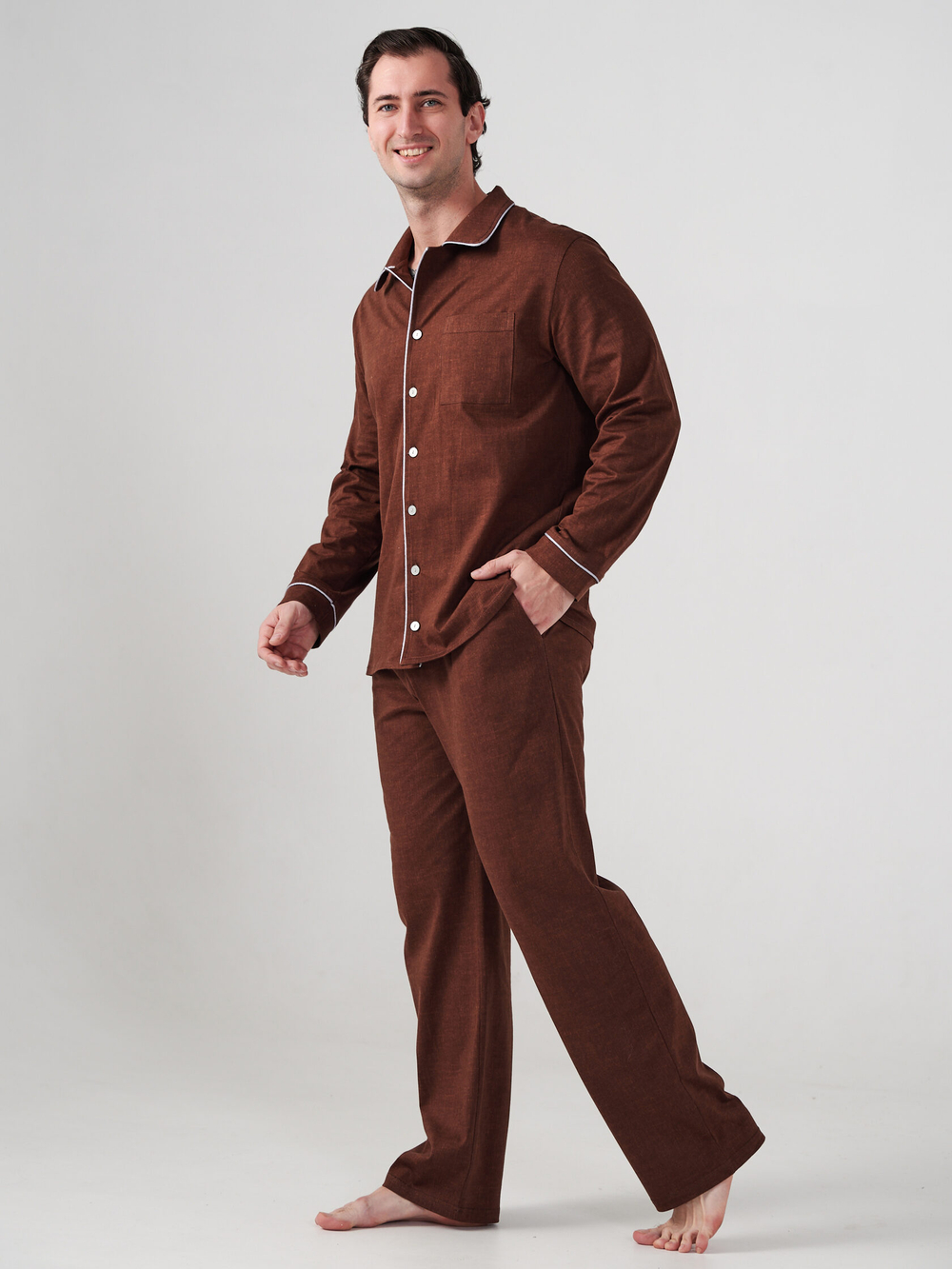Пижама мужская "Лен" (классическая)