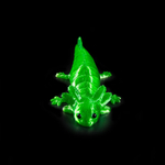 Аксолотль гибкая сегментная подвижная игрушка, 18 см., 3D печать, зеленый