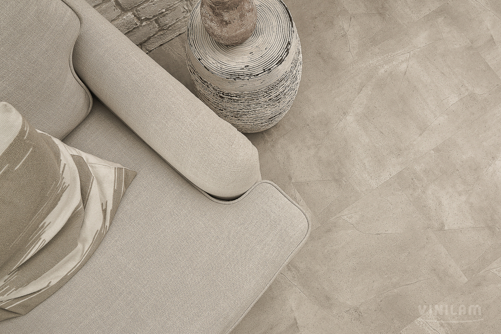 LVT-плитка VINILAM 61603 Бетонная смесь (4,56) клеевой