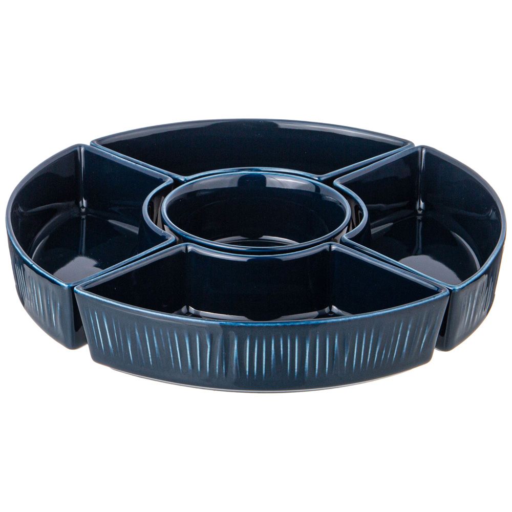 МЕНАЖНИЦА LEFARD "HERBAL" 5 СЕКЦИИ НА ПОДСТАВКЕ СИНЯЯ (КОР=10ШТ.)